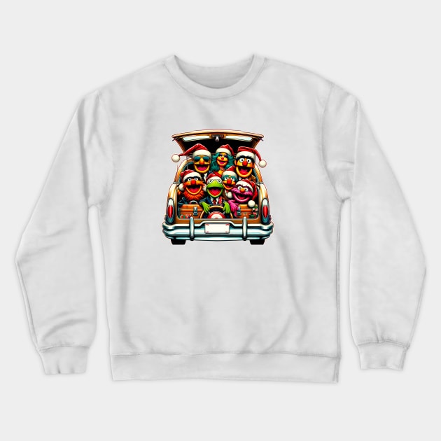 Retro Muppet Christmas Vacation Tee: Hilarious Vintage Holiday Shirt Crewneck Sweatshirt by Klimek Prints